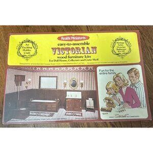 RealLife Miniatures Wood Furniture Kit Heritage Series Victorian Bath Kit #197